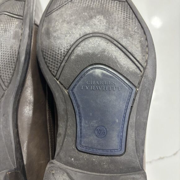 Charles Tyrwhitt Mens Shoes Size 10.5 Double Monk Strap Brown Leather Oxford main image 4